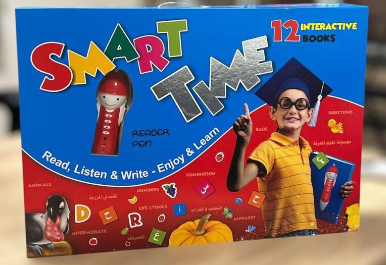 Smart Time Learning Set – 12 Books with Smart Reading Pen Smart Time educational learning set with 12 books and smart reading pen for interactive reading and skill development